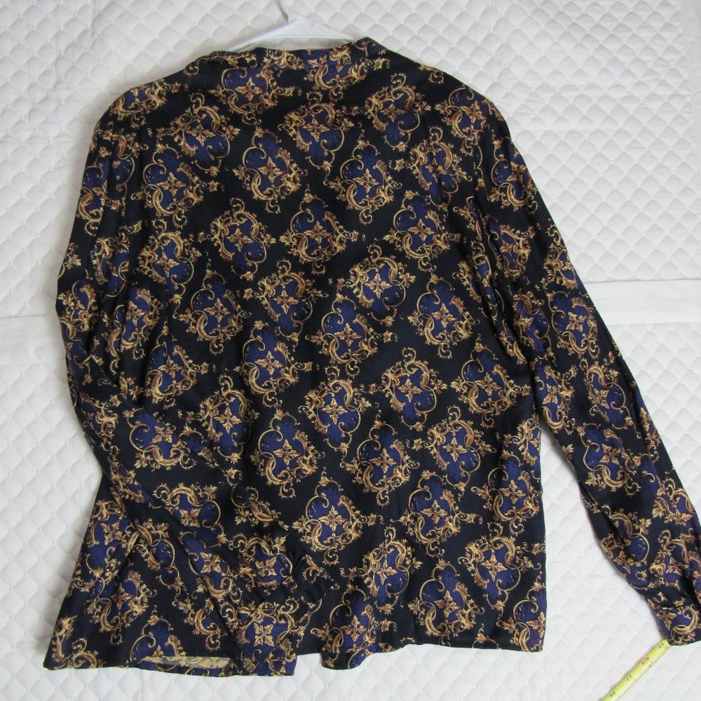 Patterned Talbots Button Up Blouse - Picture 8 of 10